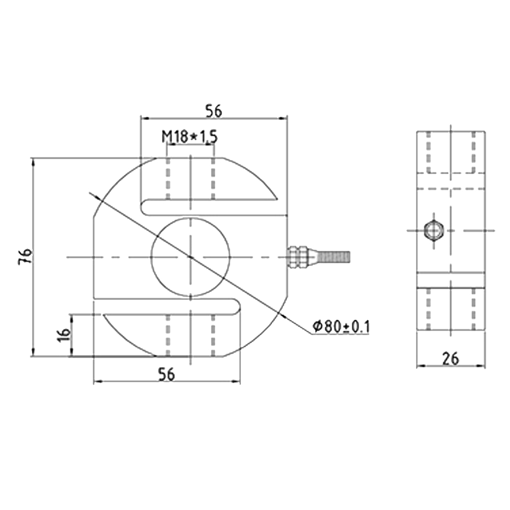 OS-301A Tension S type Load Cell 